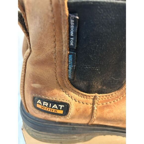 Ariat Boots Composite toe waterproof ankle 9.5D wide Astn F2413-18 MIC EH brown - Picture 3 of 11